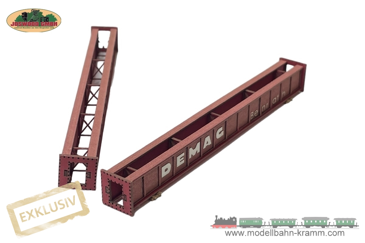 Joswood 85020, EAN 2000075627711: N 2-Doppelträger Demag mit der Farbgebung im Rostschutzanstrich eisenoxidrot Mennige