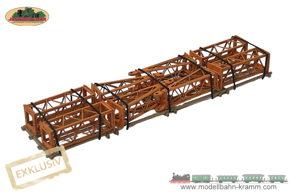 Joswood 93053, EAN 2000075636263: H0 Kranausleger DEMAG mit Rostschutzanstrich mineralorange Mennige