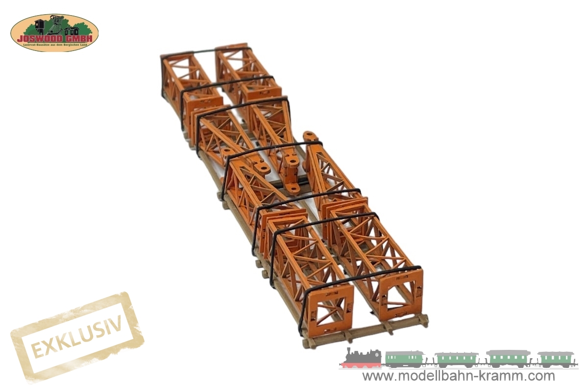 Joswood 93053, EAN 2000075636263: H0 Kranausleger DEMAG mit Rostschutzanstrich mineralorange Mennige