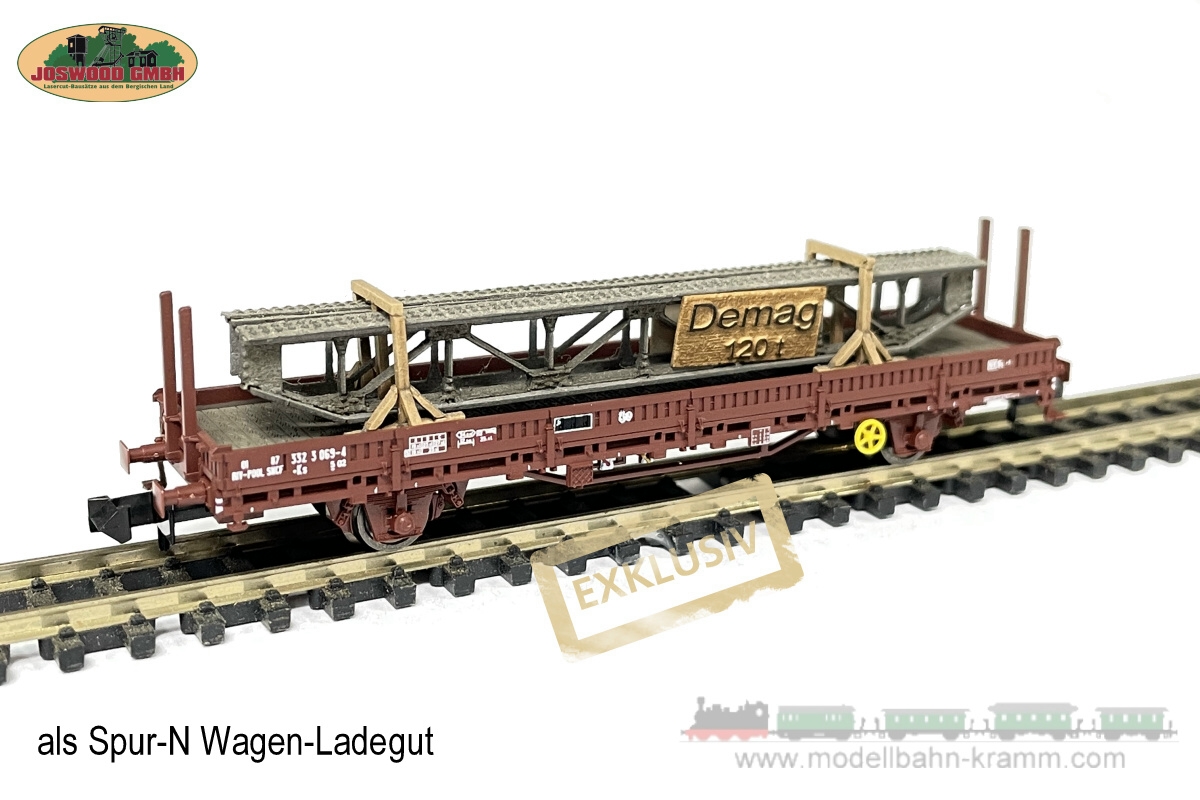 Joswood 95020, EAN 2000075162335: N Ladegut Kranbrücke DEMAG Exklusivmodell