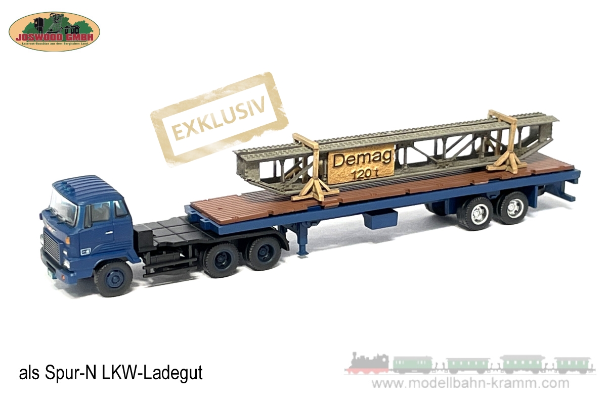 Joswood 95020, EAN 2000075162335: N Ladegut Kranbrücke DEMAG Exklusivmodell