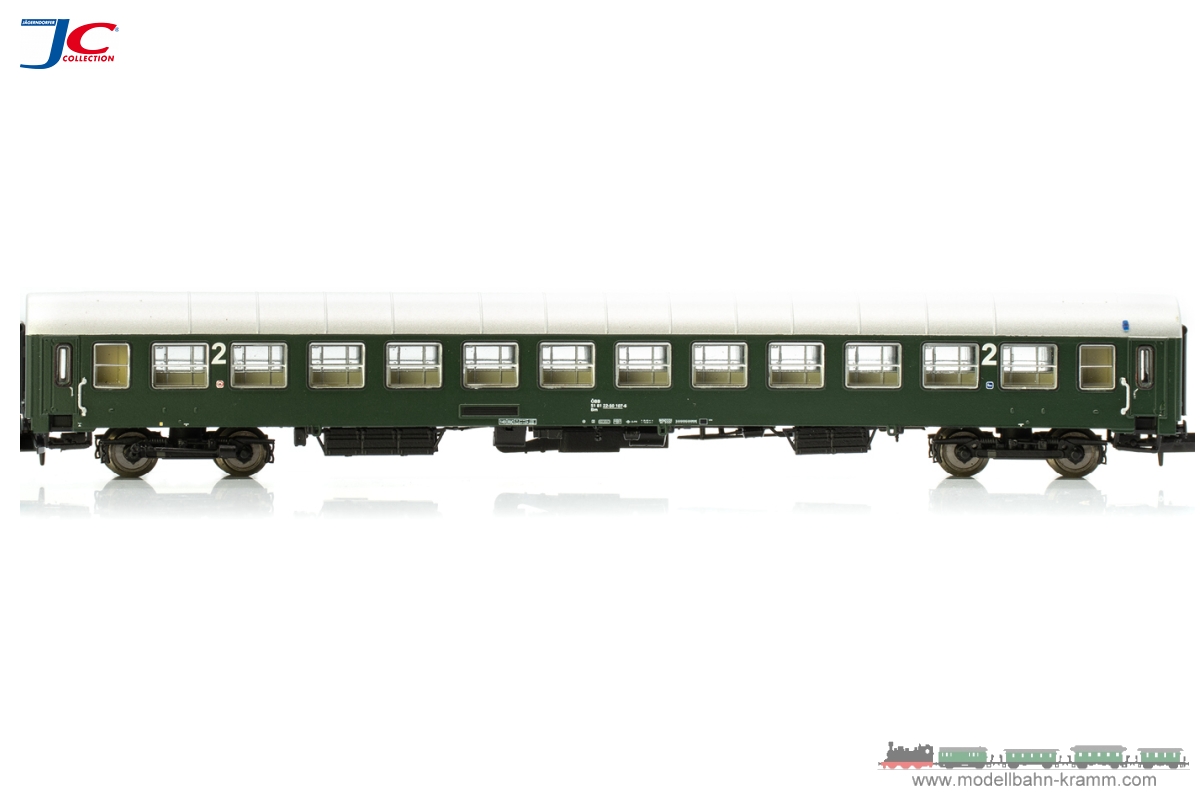 Jägerndorfer Collection 60140, EAN 9120071234782: N 2-teiliges Set UIC-X Reisezugwagen grün der ÖBB Ep. IV