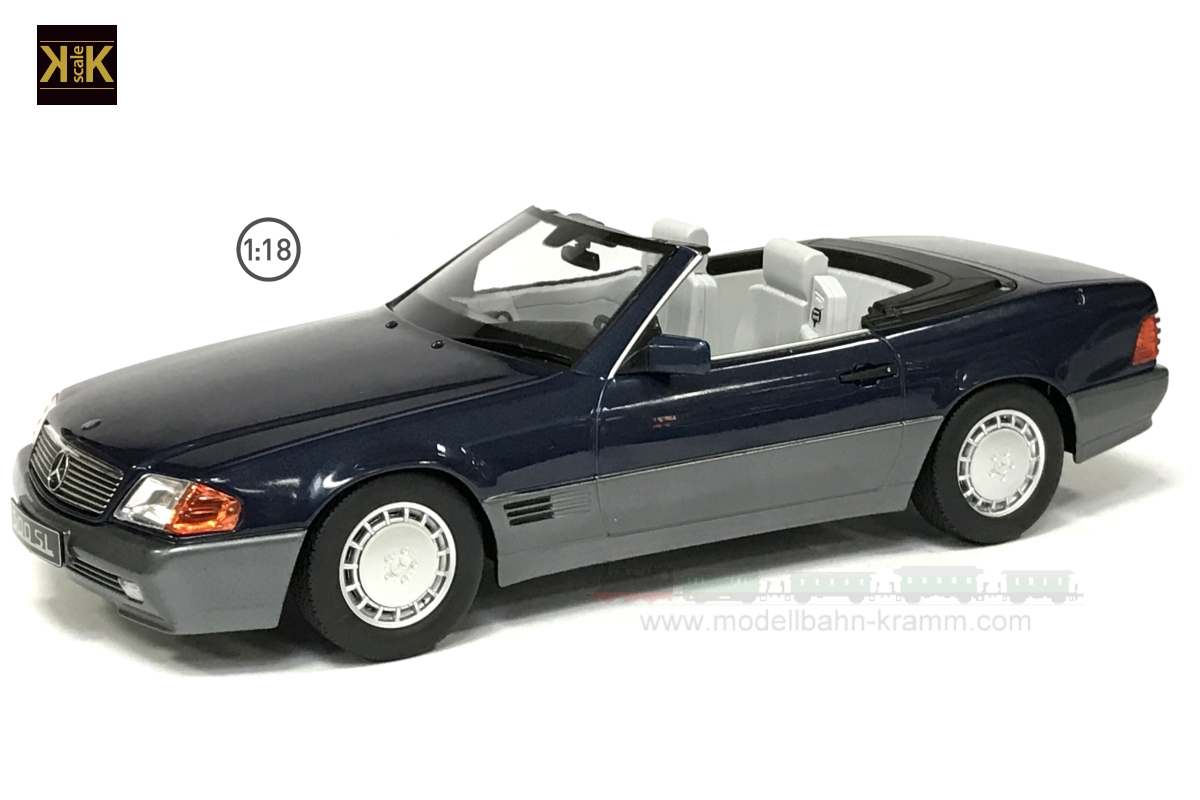 KK-Scale 180373, EAN 2000075160652: 1:18 Mercedes-Benz 500 SL R129 (1st series) blue metallic