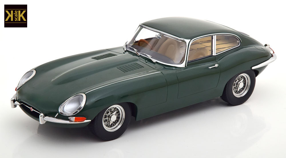 KK-Scale 180433, EAN 2000075295545: 1:18 Jaguar E-Type Coupe 1961 dunkelgrün