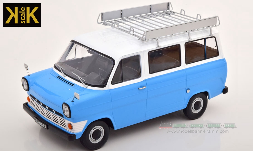 KK-Scale 180464, EAN 4260699760630: 1:18 Ford Transit Mk1 Bus 1965 with Roof Rack