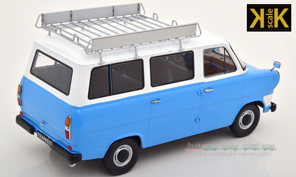 KK-Scale 180464, EAN 4260699760630: 1:18 Ford Transit Mk1 Bus 1965 with Roof Rack