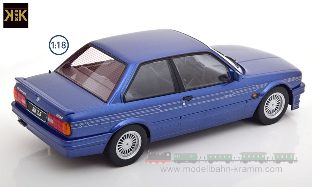 KK-Scale 180701, EAN 4260699760531: 1:18 BMW Alpina B6 3.5 E30 1988 blue metallic