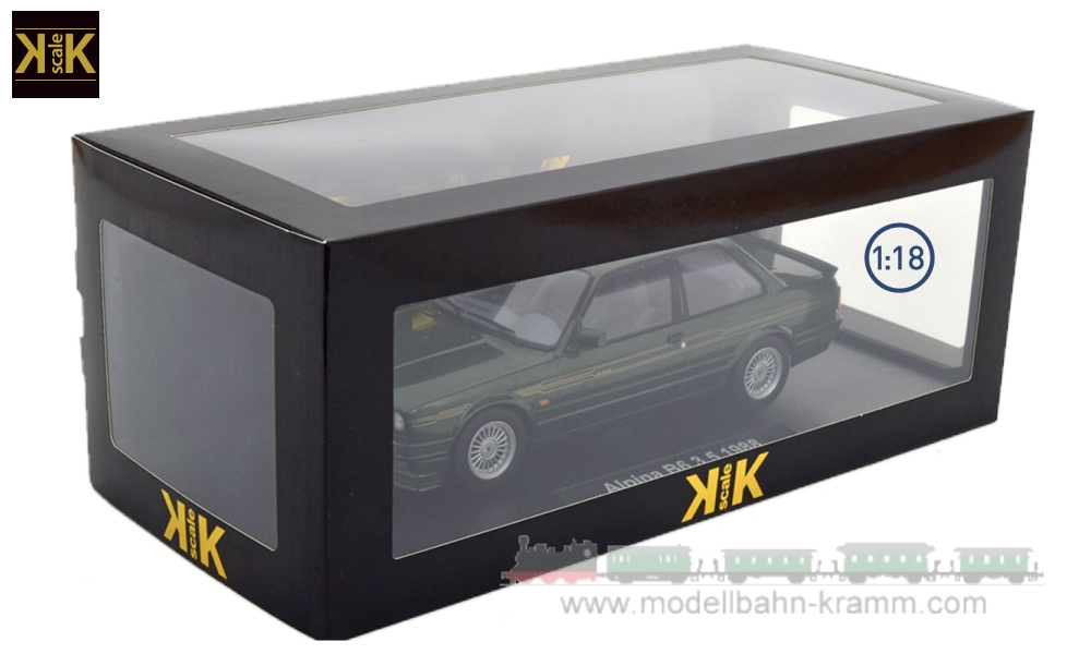 KK-Scale 180702, EAN 4260699760548: 1:18 BMW Alpina B6 3.5 E30 1988 grünmetallic
