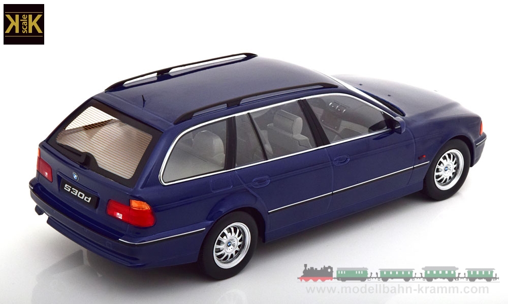 KK-Scale 181081, EAN 2000075541383: 1:18 BMW 530d E39 Touring 1997 blaumetallic