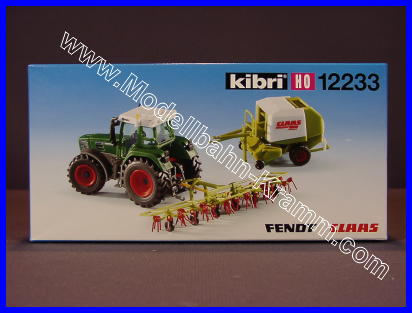 Kibri 12233, EAN 4026602122335: H0 FENDT Traktor mit Anbaugeräten