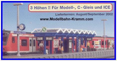 Kibri 39563, EAN 4026602395630: H0 S-Bahnsteig Nürnberger Straße