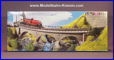 Kibri 39723, EAN 4026602397238: H0 Steinbogenbrücke mit Eisbrecherpfeilern gebogen