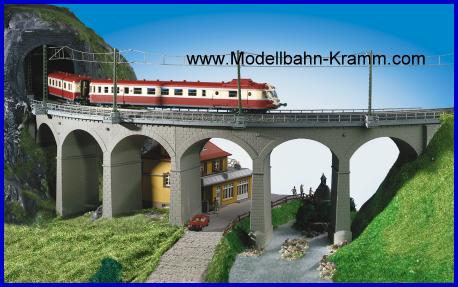 Kibri 39725, EAN 4026602397252: H0 Riedberg-Viadukt mit Eisbrecherpfeilern gebogen