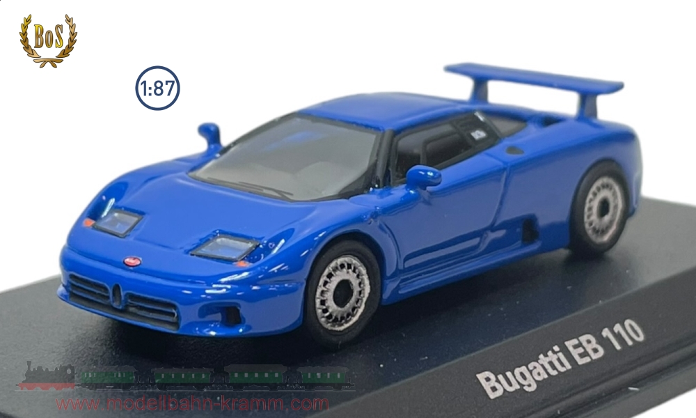 BOS Best of Show 87555, EAN 2000075627872: 1:87 Bugatti EB 110 blau