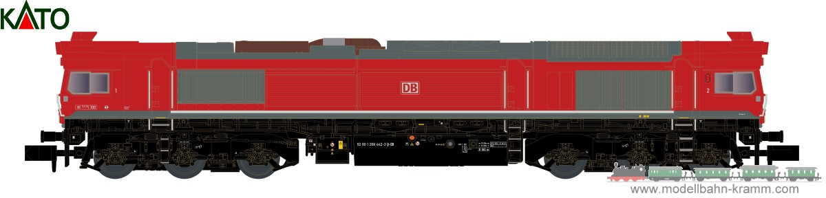 Kato 10833S, EAN 4949727692562: N Sound Diesellok Class 77 DB Cargo