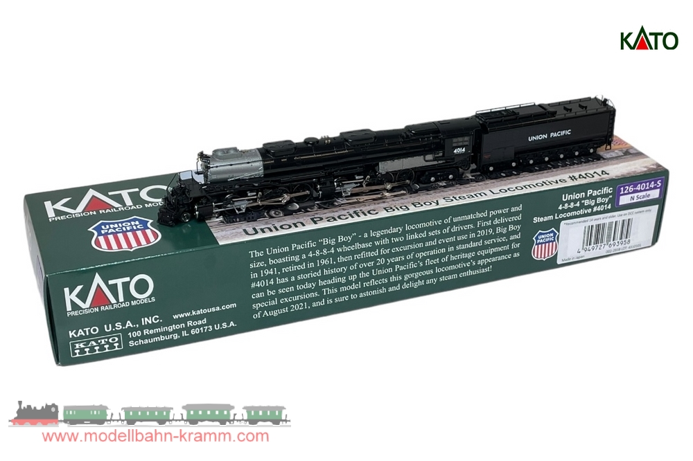 Kato 1264014S, EAN 2000075449825: N Sound Dampflok Big Boy 4014 UP