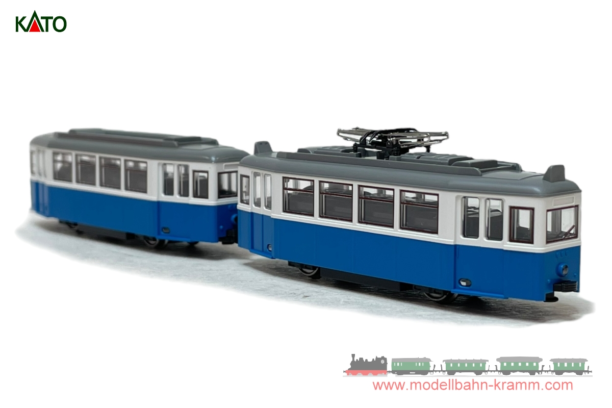 Kato My Tram Straßenbahn - Blaue Modellbahn Nenngröße B | Ohne Aufschrift