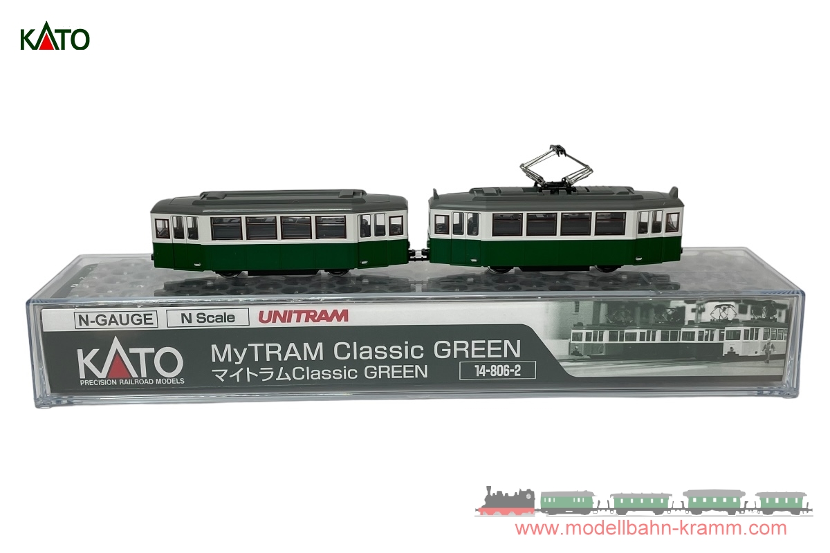 Kato 14806-2, EAN 4949727689593: N analog My tram Classic grün