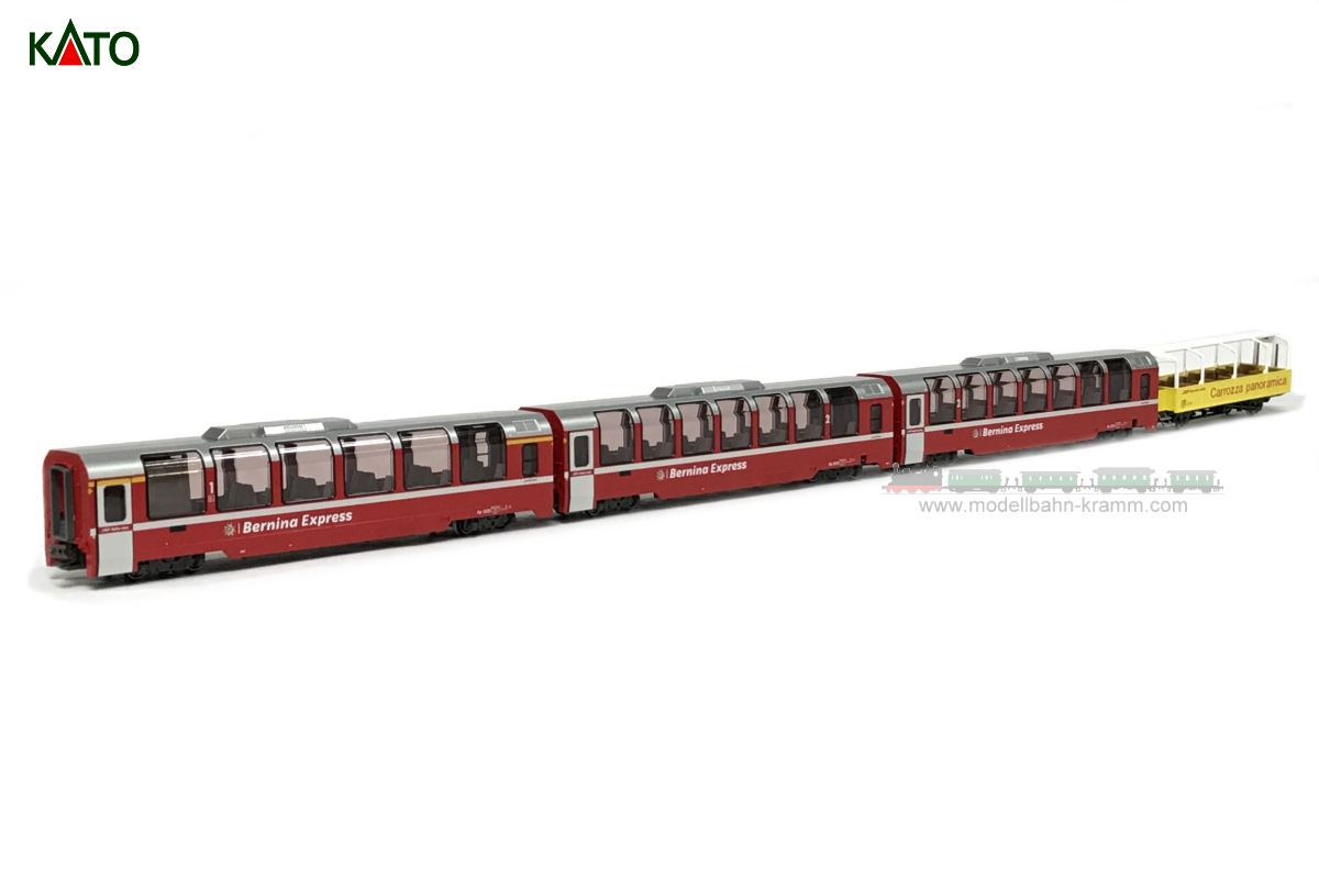 Kato 7074057, EAN 4007246740574: N 4-teiliges Ergänzungs-Set Bernina Express, RhB
