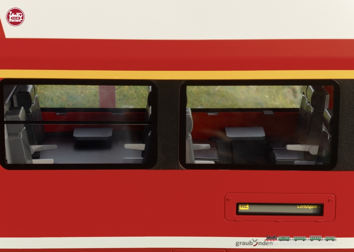 LGB 23100, EAN 4011525231004: RhB Class ABe 4/16 Capricorn Powered Rail Car