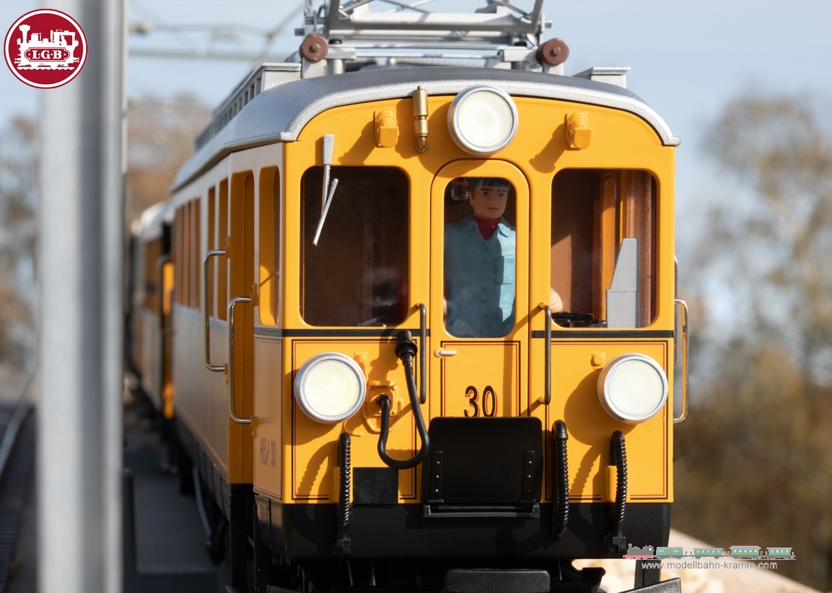 LGB 25392, EAN 4011525253921: RhB Class ABe 4/4 Powered Rail Car, Road Number 30