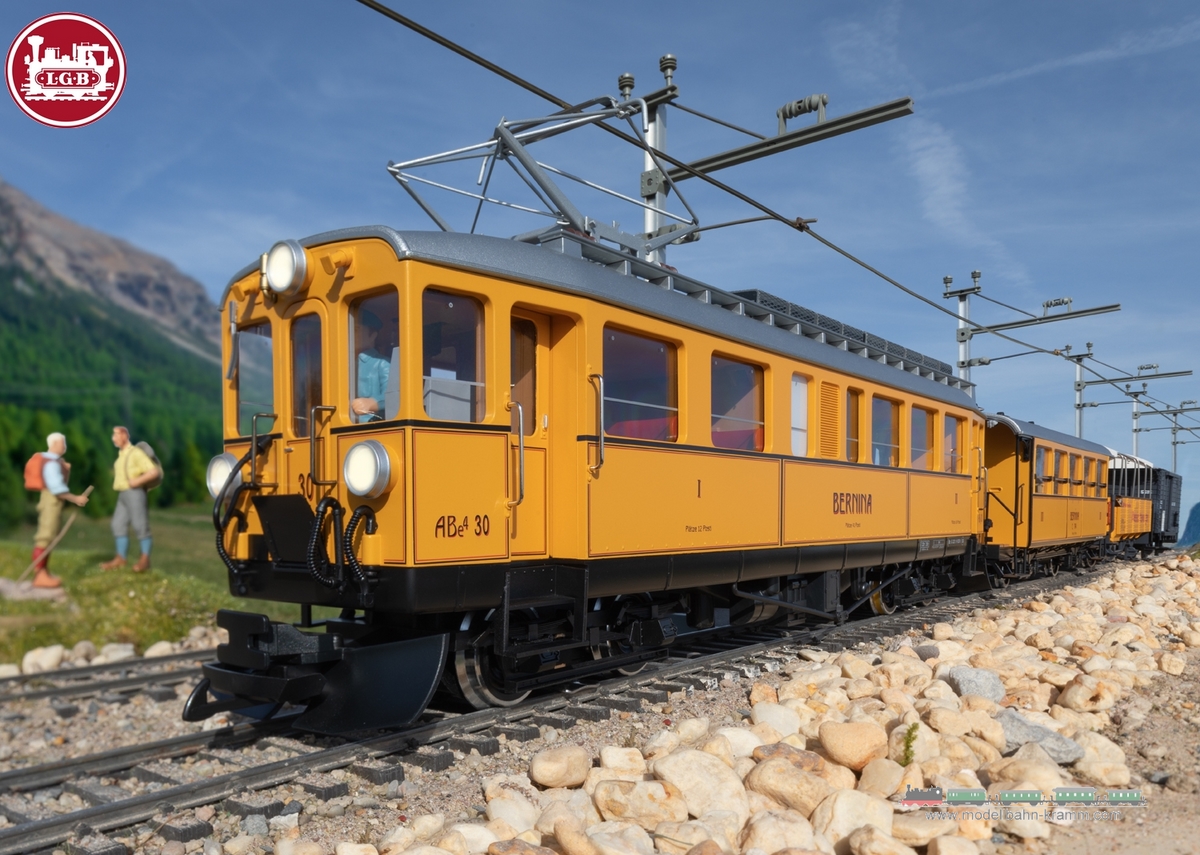 LGB 25392, EAN 4011525253921: RhB Class ABe 4/4 Powered Rail Car, Road Number 30