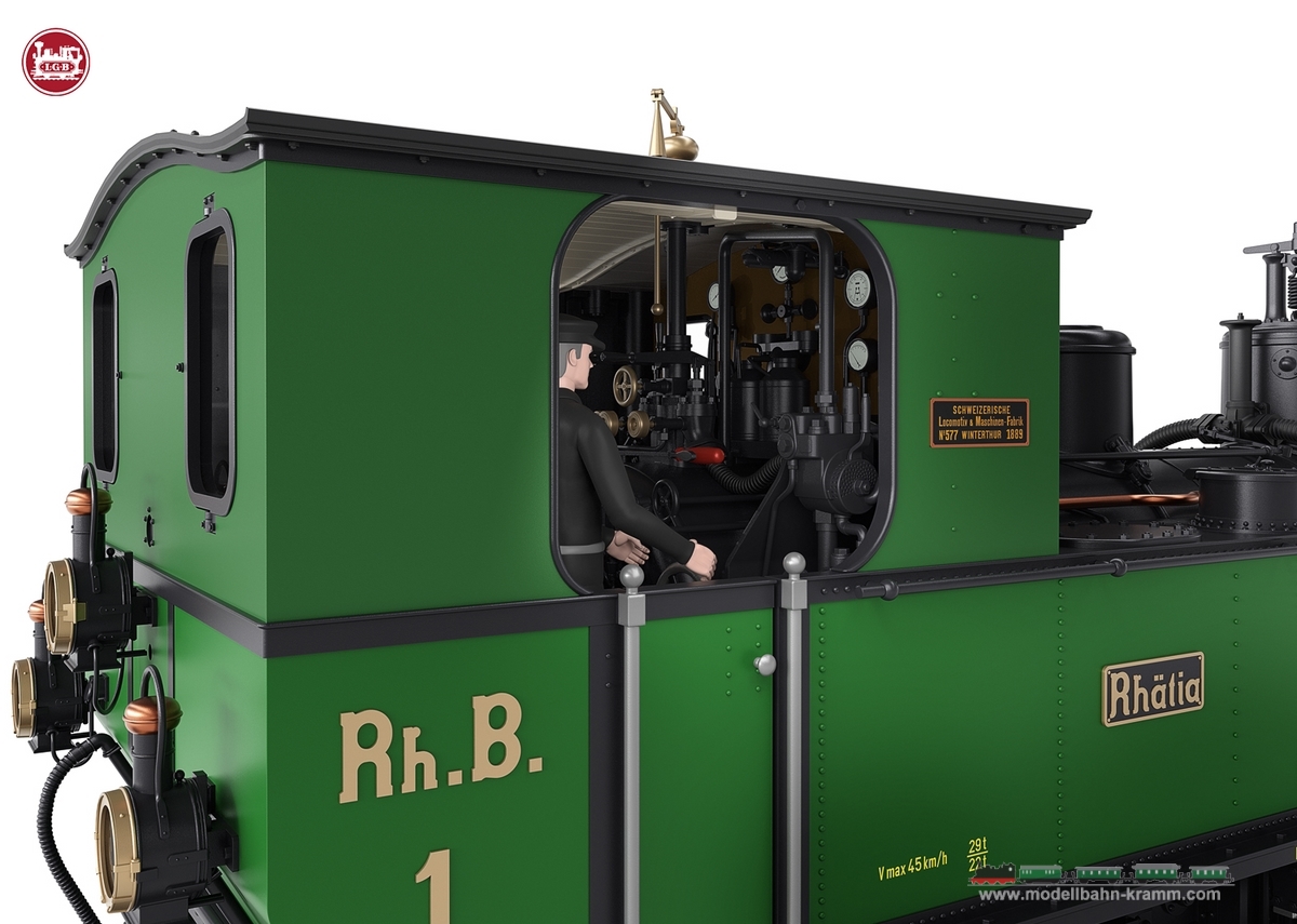 LGB 26273, EAN 4011525262732: Rhätia Class G 3/4 Steam Locomotive