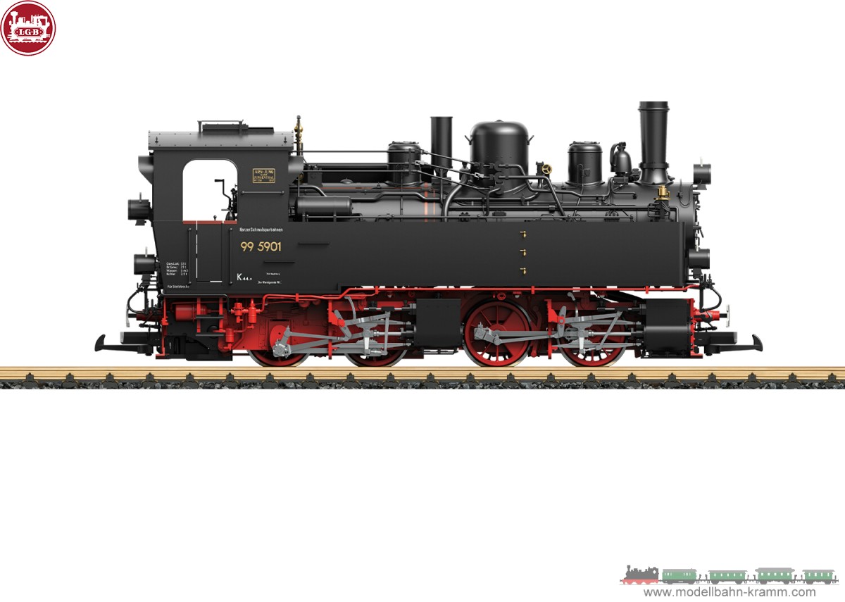 LGB 26591, EAN 4011525265917: HSB Steam Locomotive, Road Number 99 5901