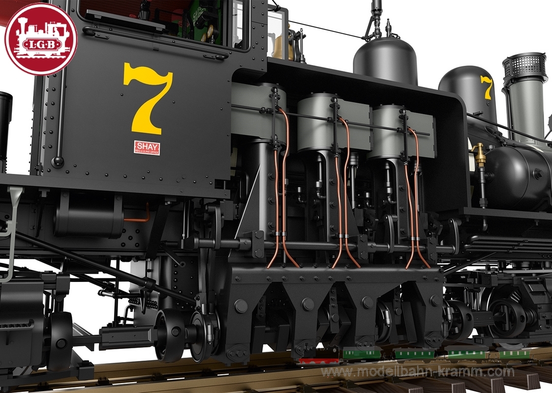 LGB 26701, EAN 4011525267010: RC & BT RR Dampflok Shay Nr. 7