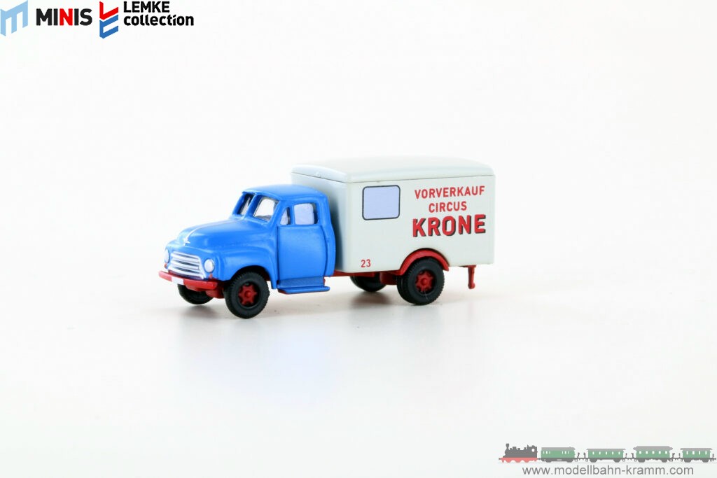 Lemke-Collection MiNis 3236, EAN 4250528622727: N Opel Blitz Koffer Circus Krone