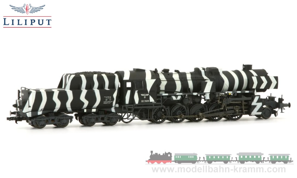 Liliput 131524, EAN 5026368315247: Steam locomotive class 52 3209, DRB, era II, DC, H0-gauge