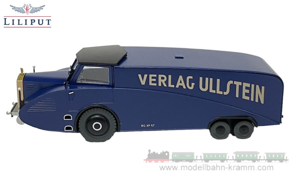 H0 LKW Rumpler RuV 31 dunkelblau, Kühlergrill gold, Dach schwarz