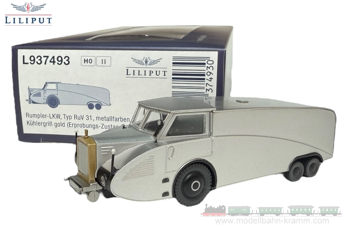 H0 LKW Rumpler RuV 31 silber ohne Anschriften