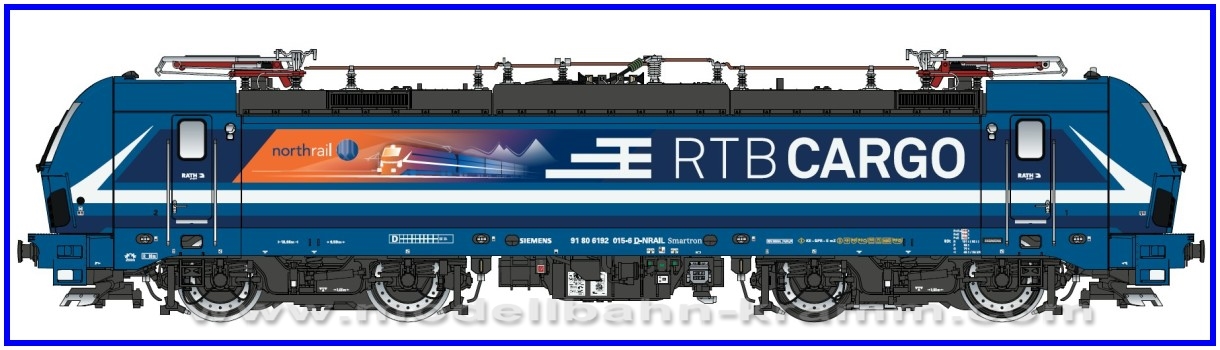 L.S. Models 16653, EAN 4250528618317: H0 E-Lok BR 192 Smartron Northrail/RTB Cargo, AC