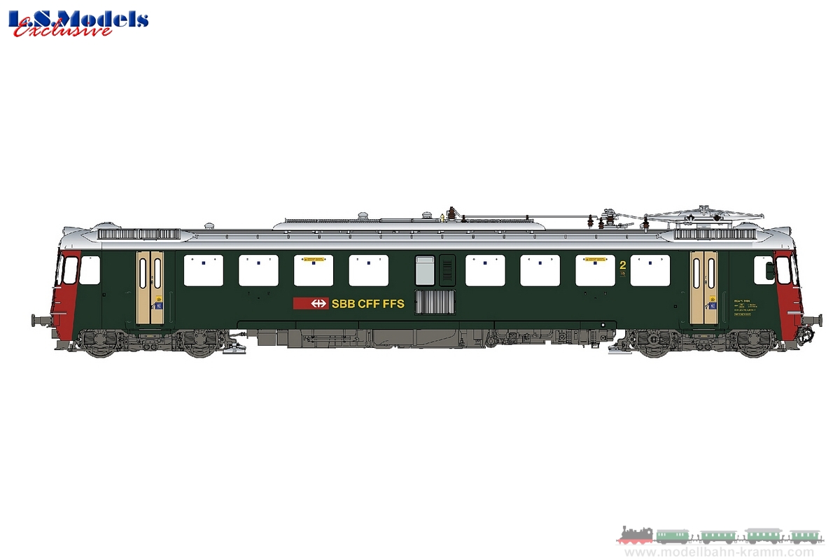 H0 DC analog E-Triebwagen RBe4/4 1404 SBB