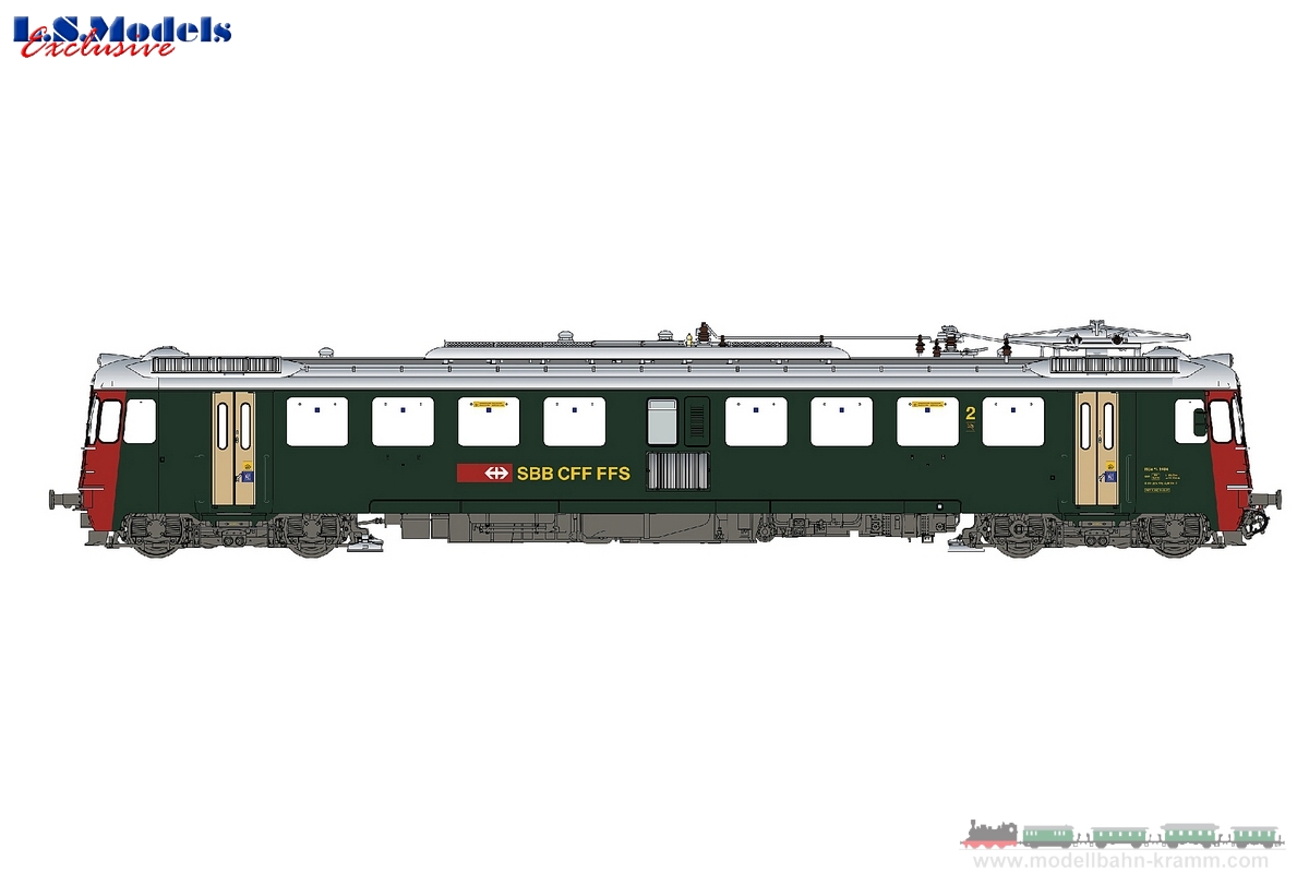 L.S. Models 17548, EAN 2000075062024: H0 AC digital, Elektrotriebwagen RBe4/4 1404 SBB