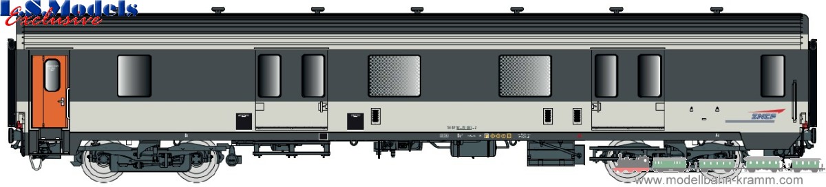H0 DC Packwagen MC76 Dd2 SNCF