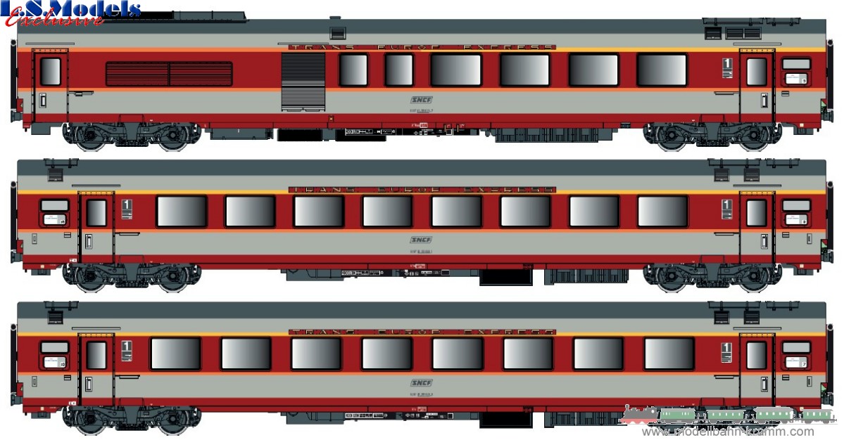 H0 DC 3er Set GC Personenwagen SNCF