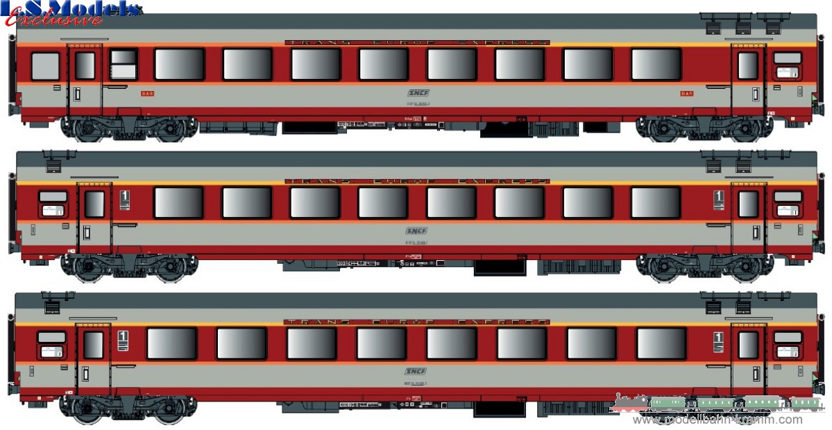 H0 DC 3er Set GC Personenwagen SNCF
