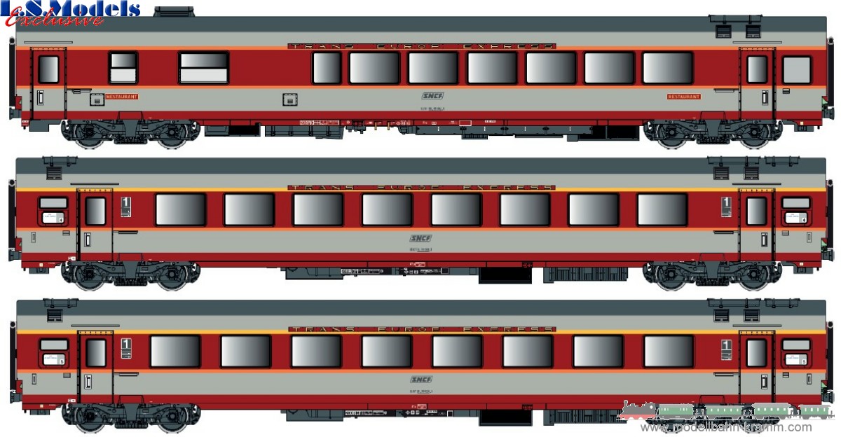 H0 DC 3er Set GC Personenwagen SNCF
