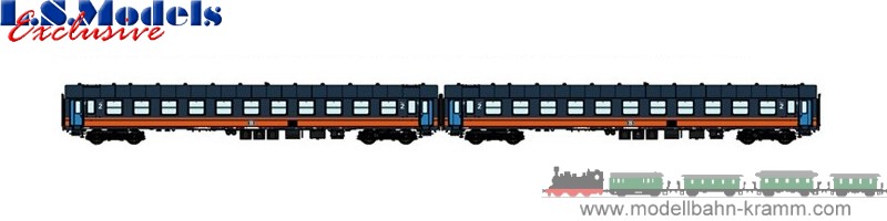 L.S. Models 42086, EAN 2000008491617: H0 DC Liegewagenset SNCB
