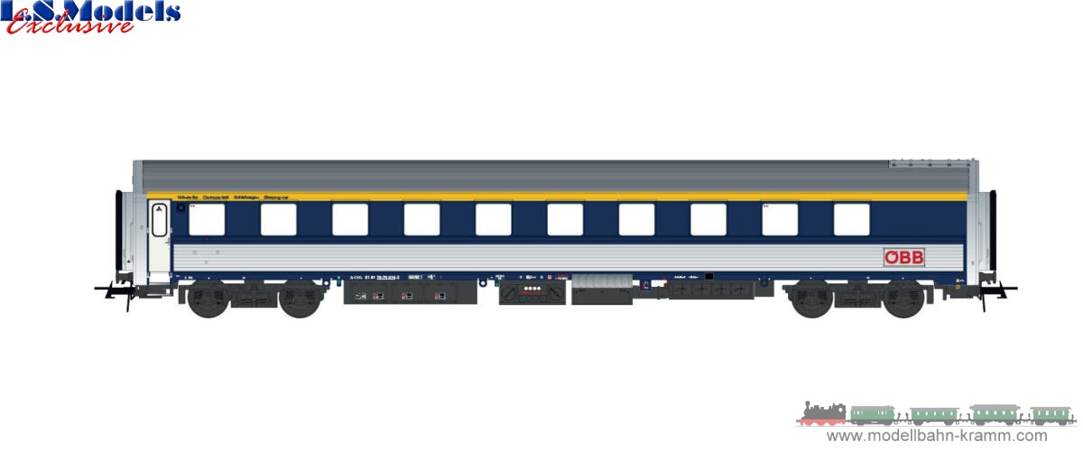 H0 DC, Personenwagen WL AB-30 inox/blau ÖBB