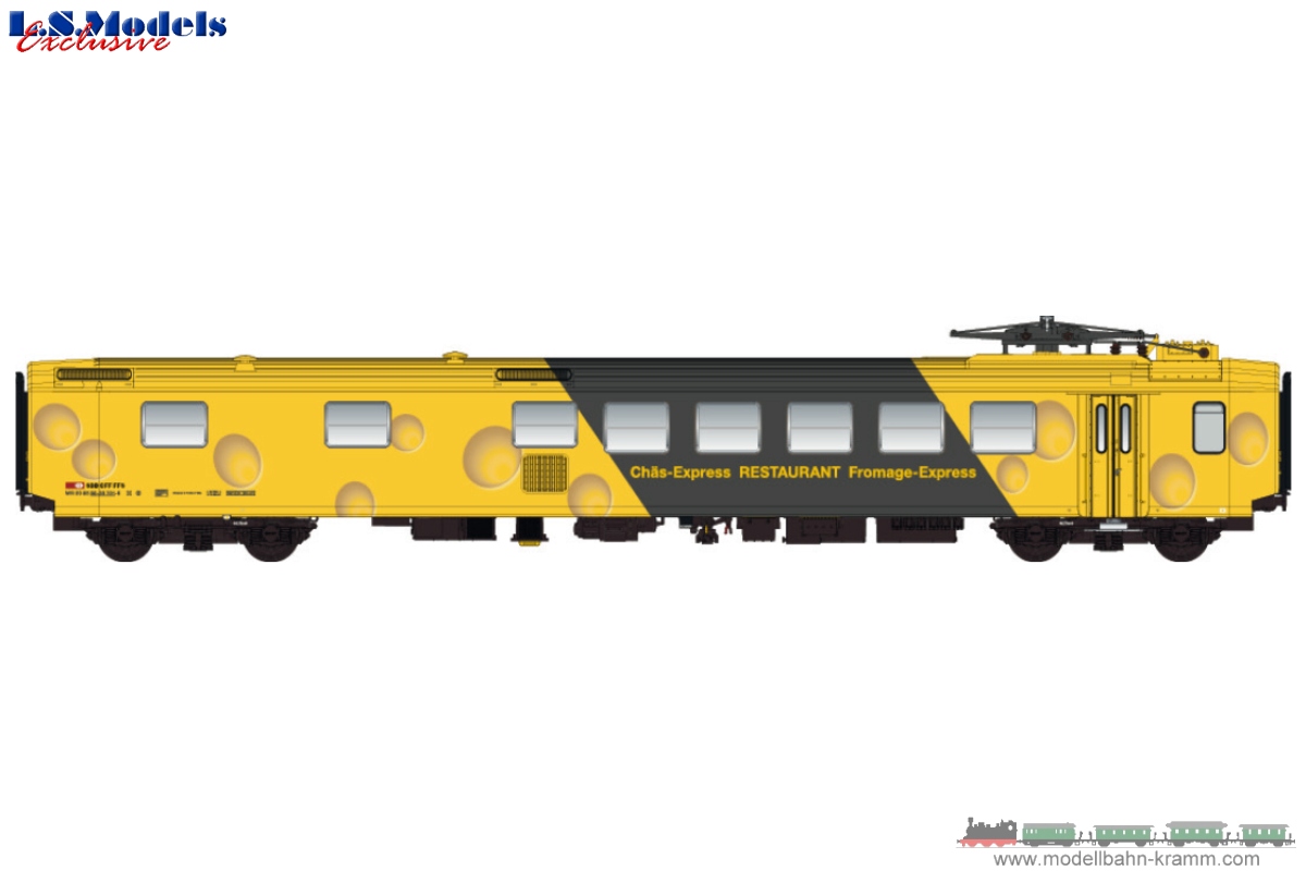 L.S. Models 47263AC, EAN 2000075554086: H0 AC Speisewagen EW I WR Chäs Express/Fromage Express der SBB