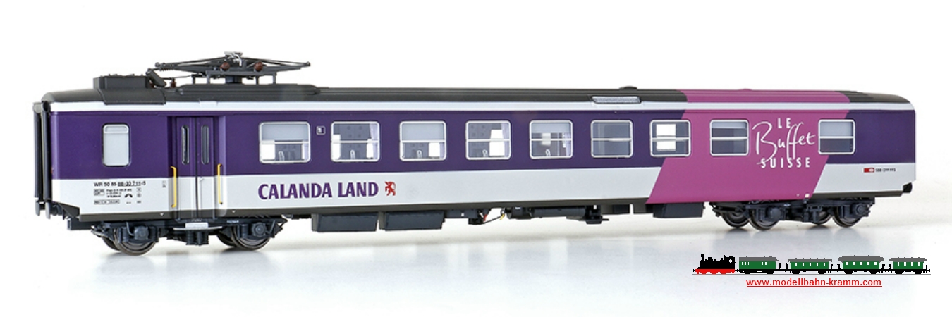EW I WR - SBB dining car, era Va, rubber bulge, Le