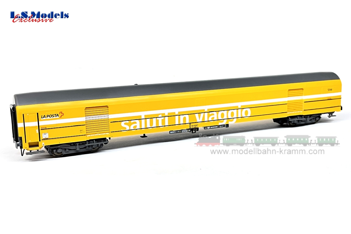 L.S. Models 47283, EAN 2000075288868: H0 Postwagen Bauart-Z SBB/La Poste saluti in viaggio