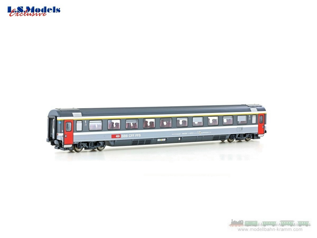 L.S. Models 47365, EAN 2000075295064: H0 DC EC Personenwagen, 1.Kl. Apm SBB, Ep.V, grau/grau