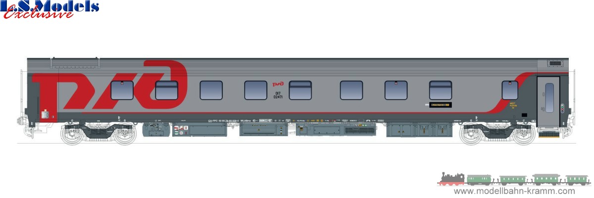 H0 DC Schlafwagen WLABmz CH-FPC, 1. Betriebsnummer RZD