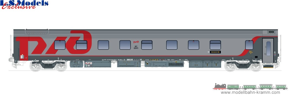 H0 DC Schlafwagen WLABmz CH-FPC, 3. Betriebsnummer RZD