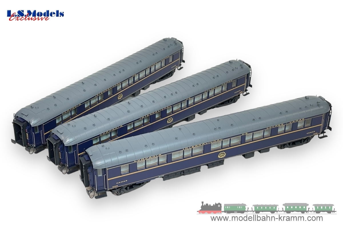 L.S. Models 49320, EAN 2000003746354: H0 Set 3x Schlafwagen WL S3 CIWL