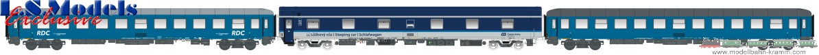 L.S. Models 98030, EAN 2000075606464: H0 3er Set Nachtzugwagen CD/RDC VI